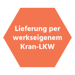 Lieferung per werkseigenem Kran-LKW
